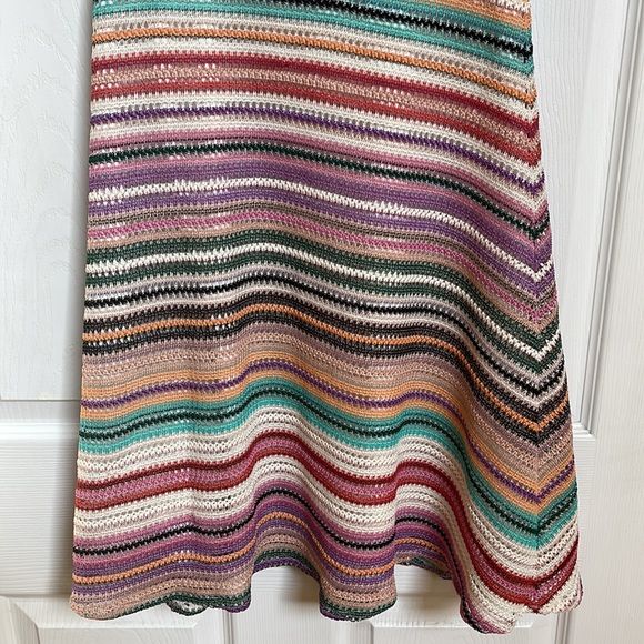 Jvn pink beige colorful knit vibe dress size 2 - Picture 5 of 7